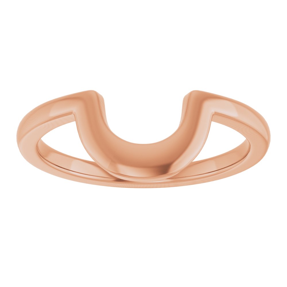 14K Rose Gold Contour Band