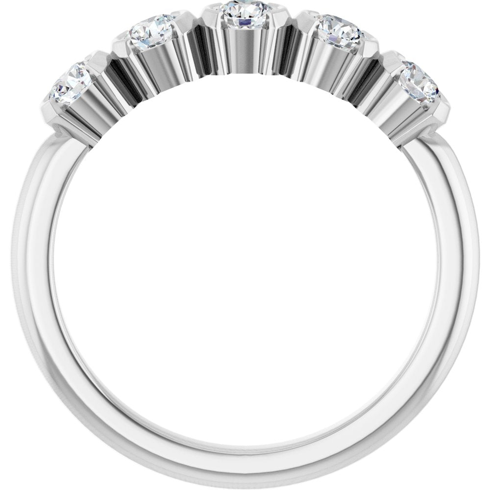 14K White Gold 1/2 CTW Lab-Grown Diamond Anniversary Band