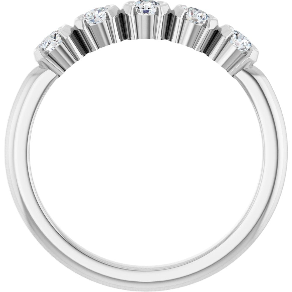14K White Gold 1/3 CTW Lab-Grown Diamond Anniversary Band