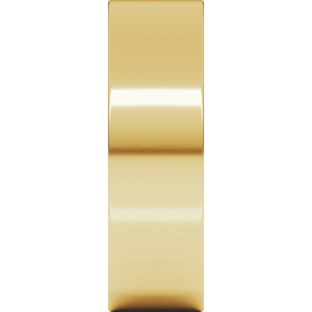 14K Yellow Gold 6 mm Lightweight Flat Band Size 9