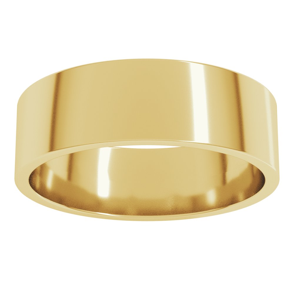 10K Yellow Gold 6 mm Lightweight Flat Band Size 10