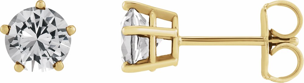 14K Yellow Gold 1/2 CTW Natural Diamond Stud Earrings