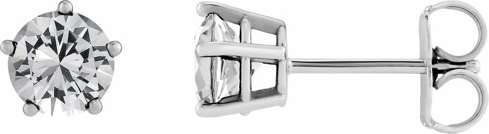 14K White Gold 1/2 CTW Natural Diamond Stud Earrings