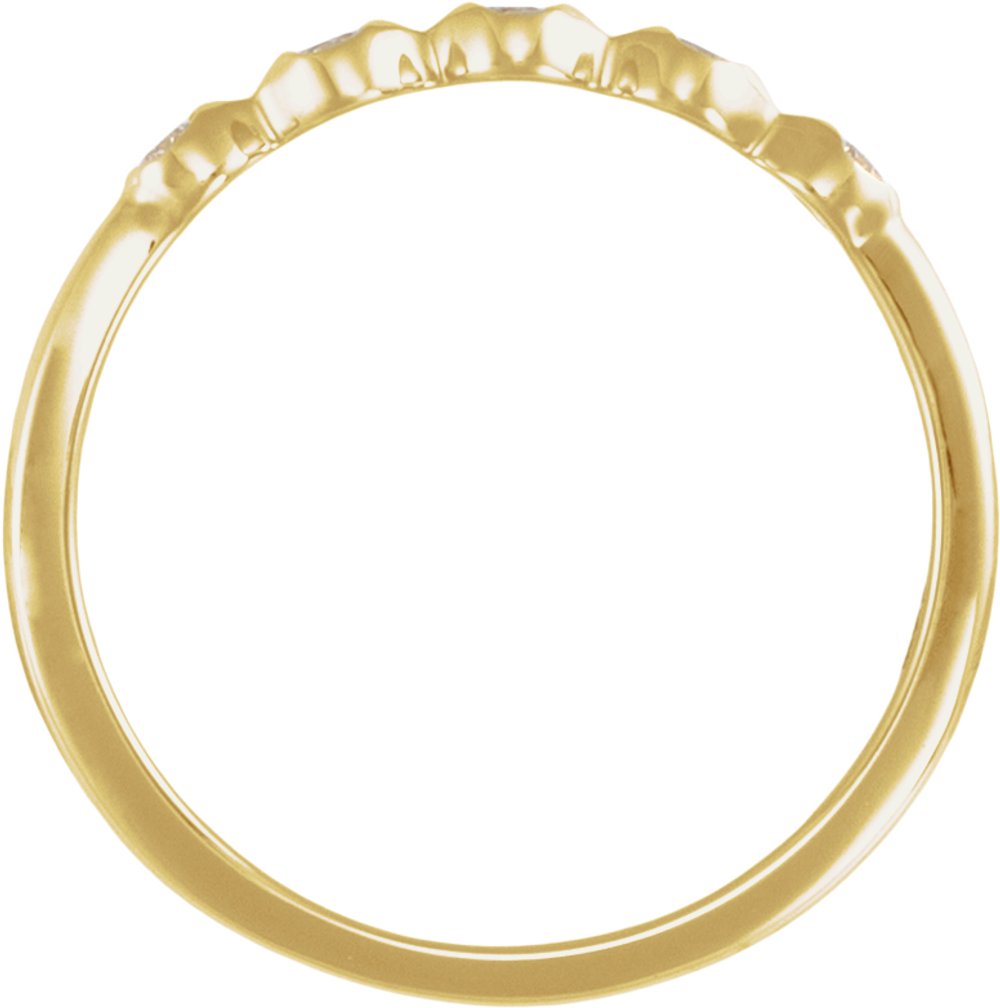 14K Yellow Gold 1/8 CTW Natural Diamond Anniversary Band