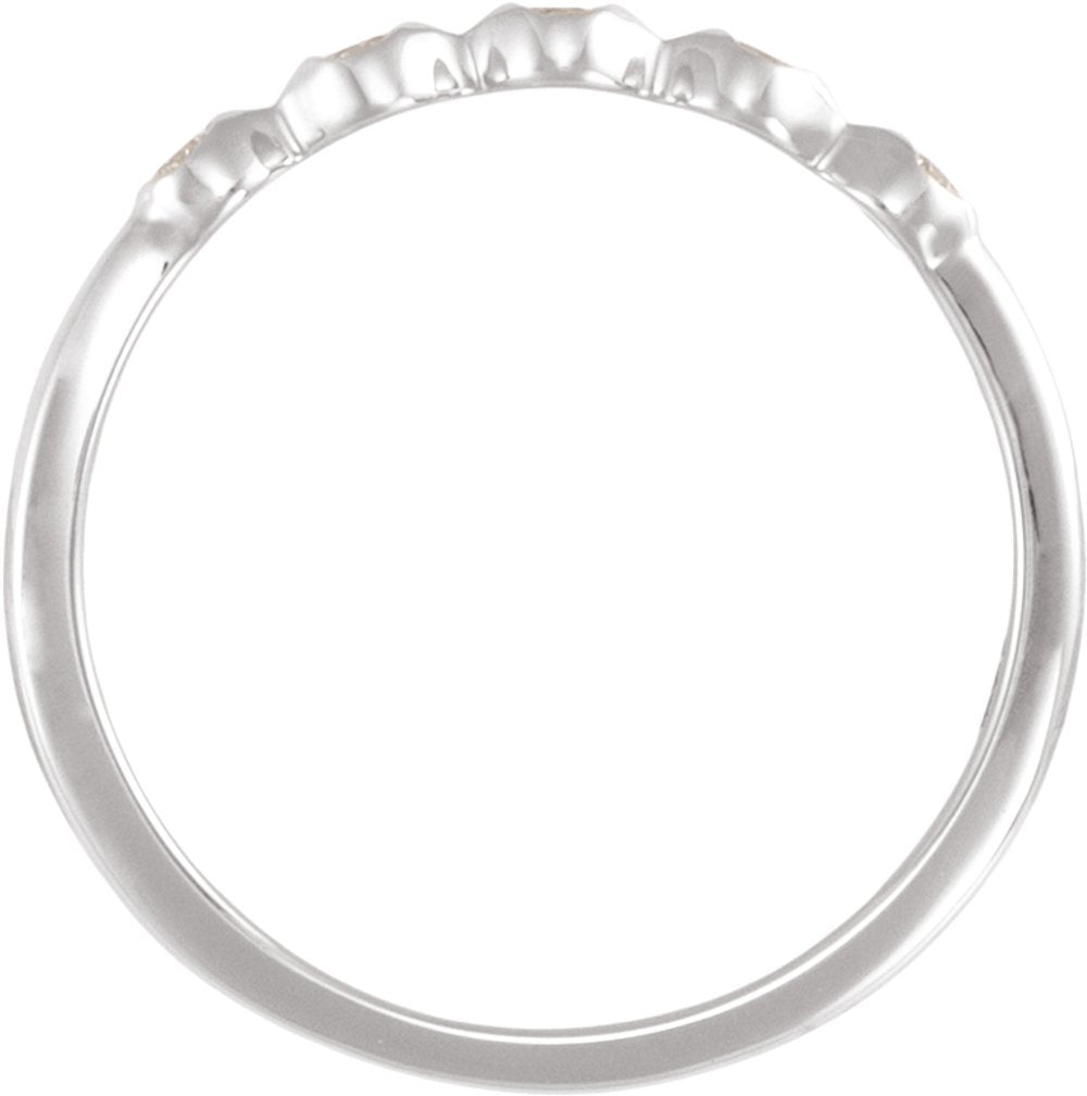 14K White Gold 1/8 CTW Lab-Grown Diamond Anniversary Band
