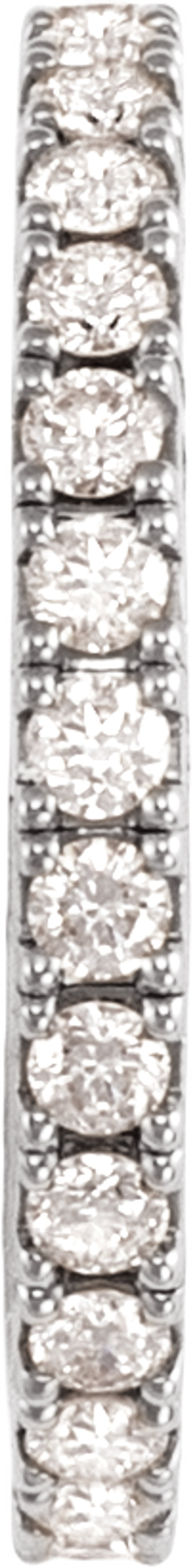 14K White Gold 1 CTW Lab-Grown Diamond Flexible Eternity Band Size 7