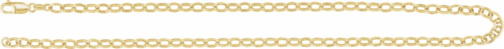 14K Yellow Gold-Filled 5 mm Rolo 16" Chain