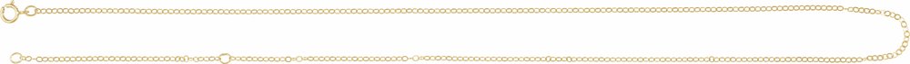 14K Yellow Gold-Filled 1.5 mm Flat 16-18" Cable Chain