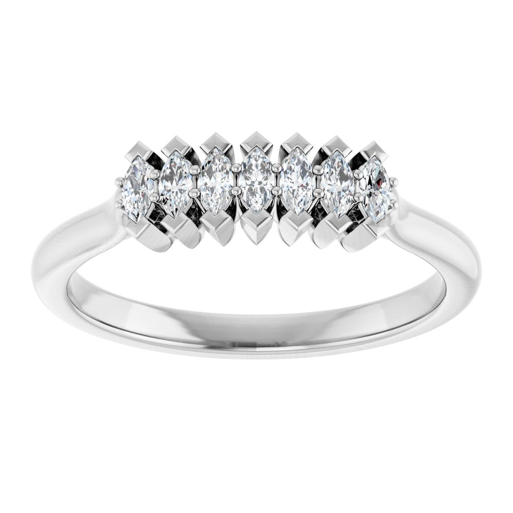 14K White Gold 1/4 CTW Lab-Grown Diamond Anniversary Band