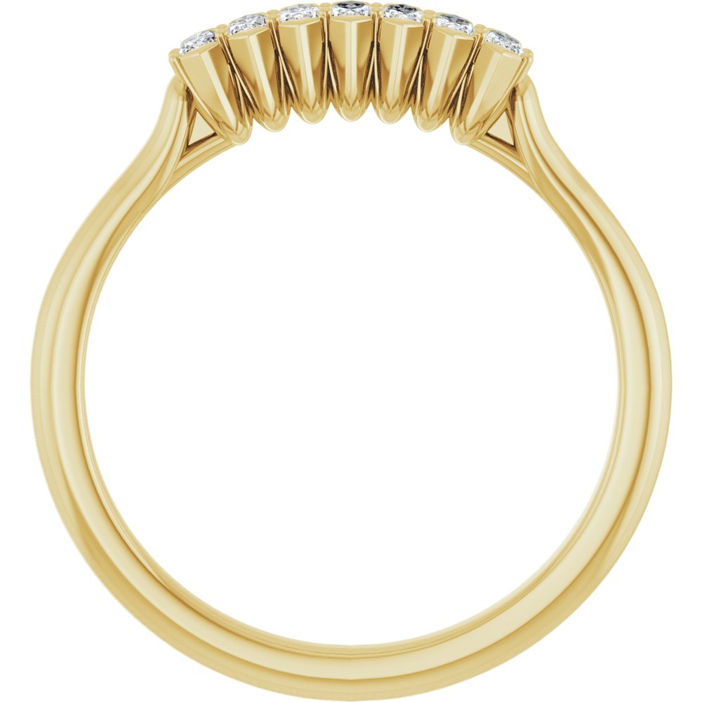 14K Yellow Gold 1/4 CTW Lab-Grown Diamond Anniversary Band