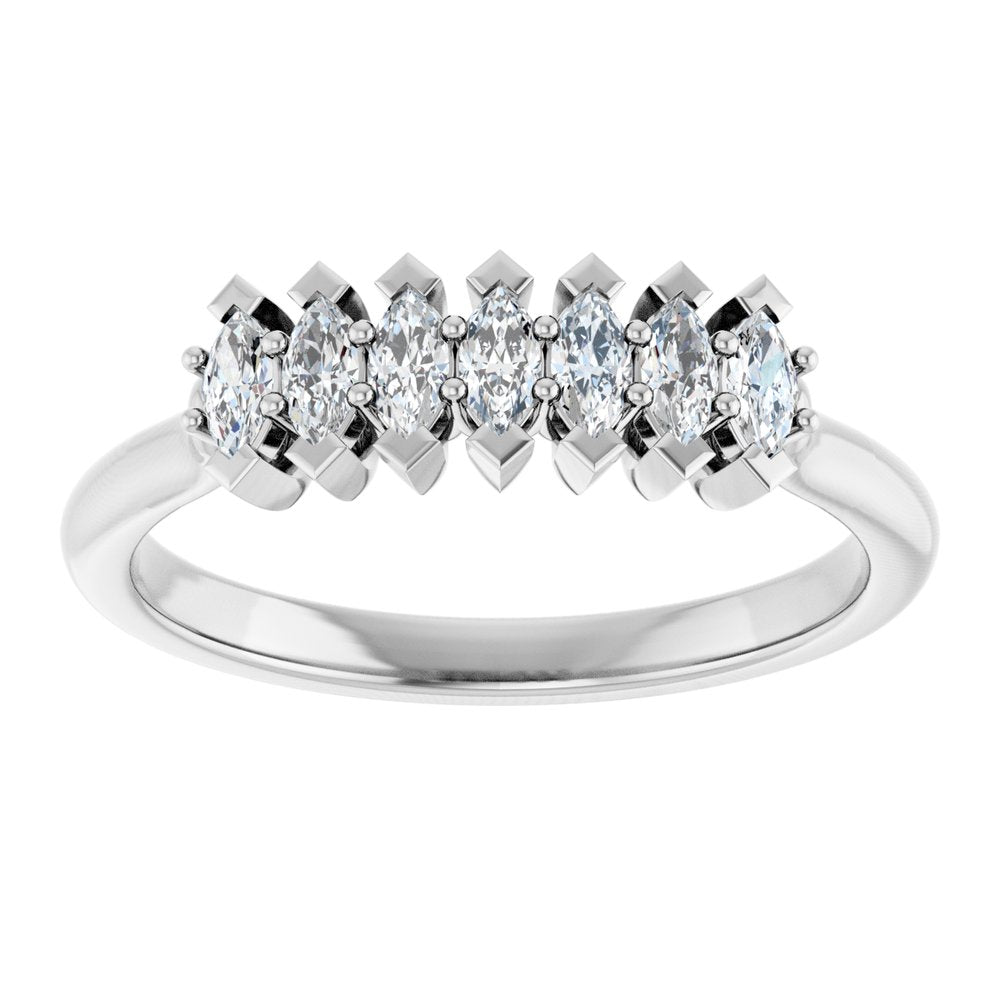 14K White Gold 1/3 CTW Lab-Grown Diamond Anniversary Band