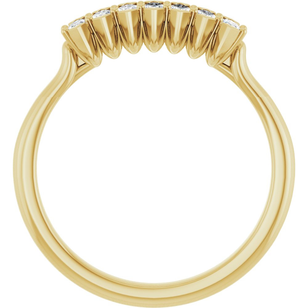 14K Yellow Gold 1/3 CTW Lab-Grown Diamond Anniversary Band