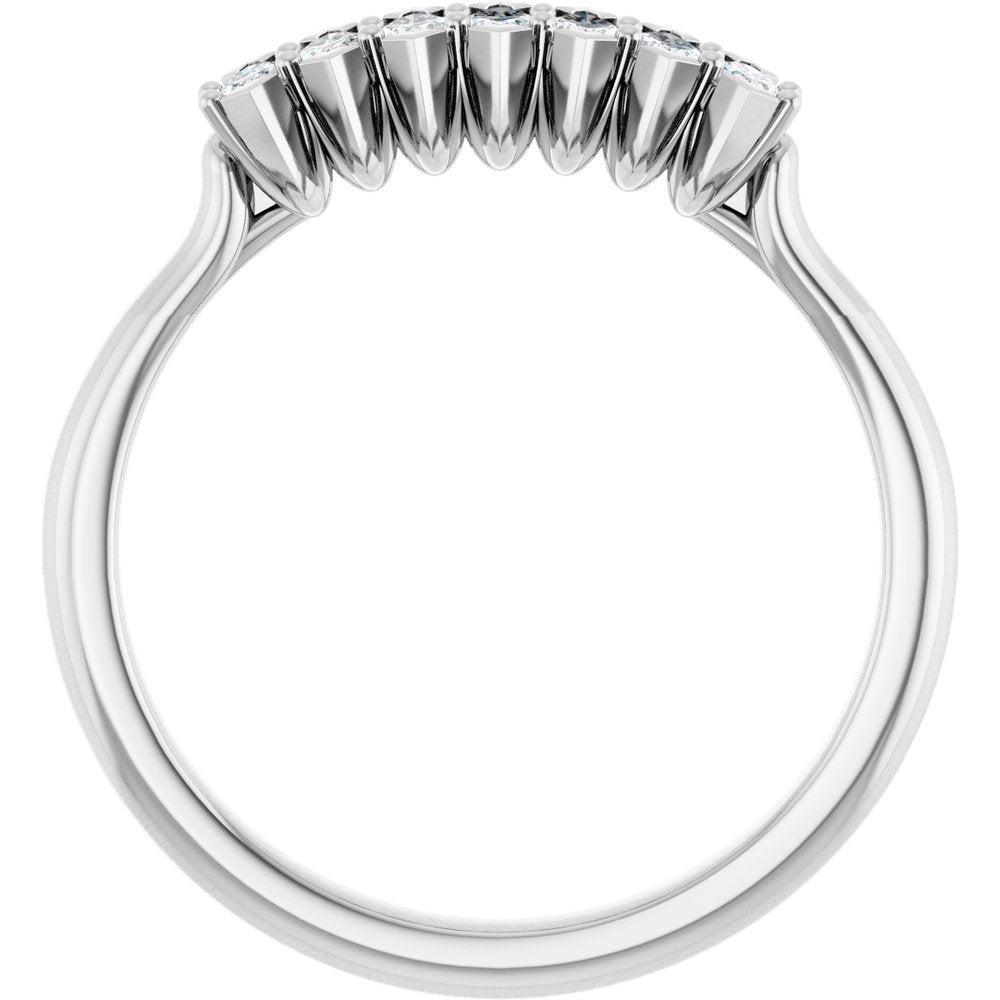 14K White Gold 1/3 CTW Lab-Grown Diamond Anniversary Band