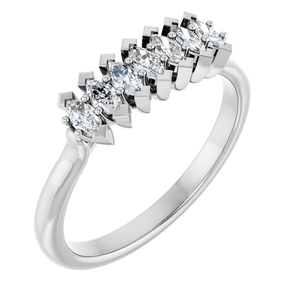 14K White Gold 1/3 CTW Lab-Grown Diamond Anniversary Band