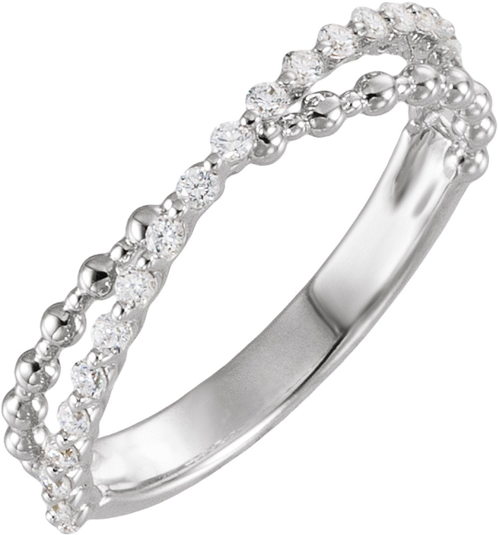 14K White Gold 1/4 CTW Lab-Grown Diamond Anniversary Band