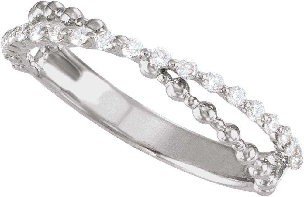 14K White Gold 1/4 CTW Lab-Grown Diamond Anniversary Band