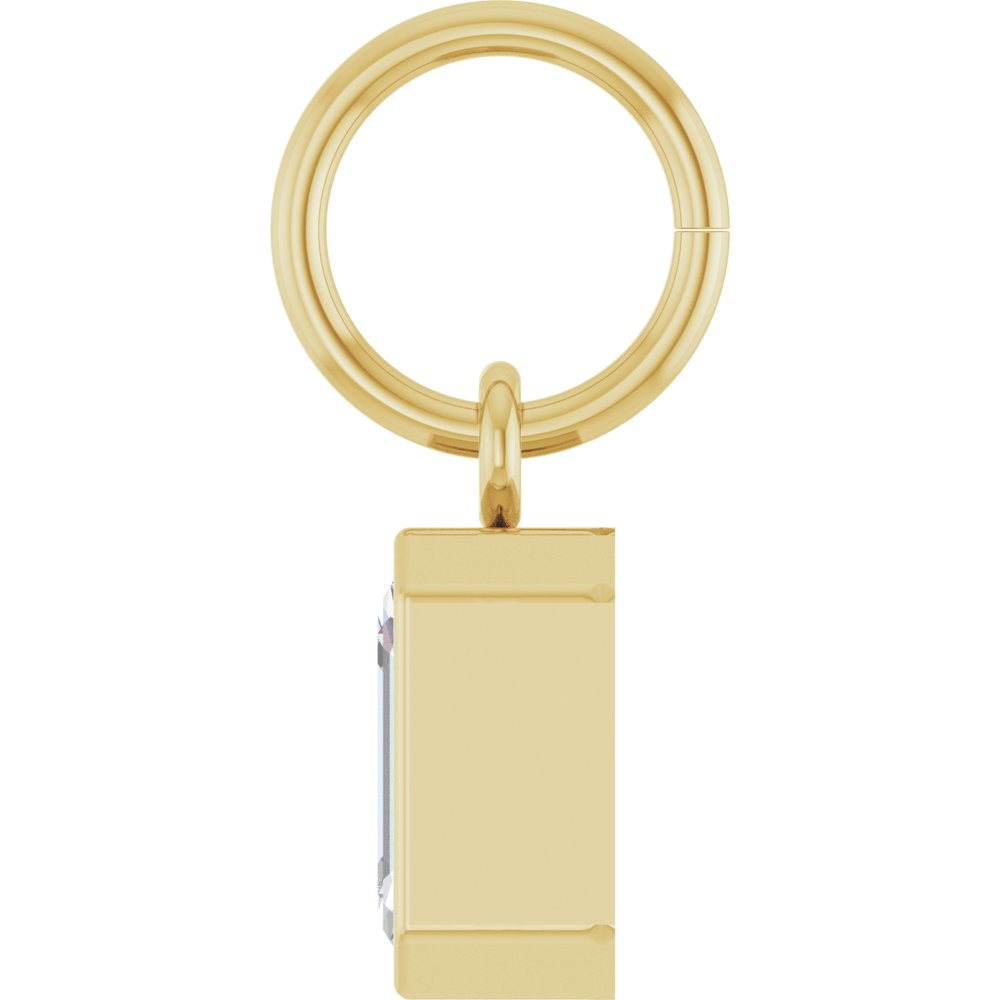14K Yellow Gold 5/8 CT Lab-Grown Diamond Charm/Pendant