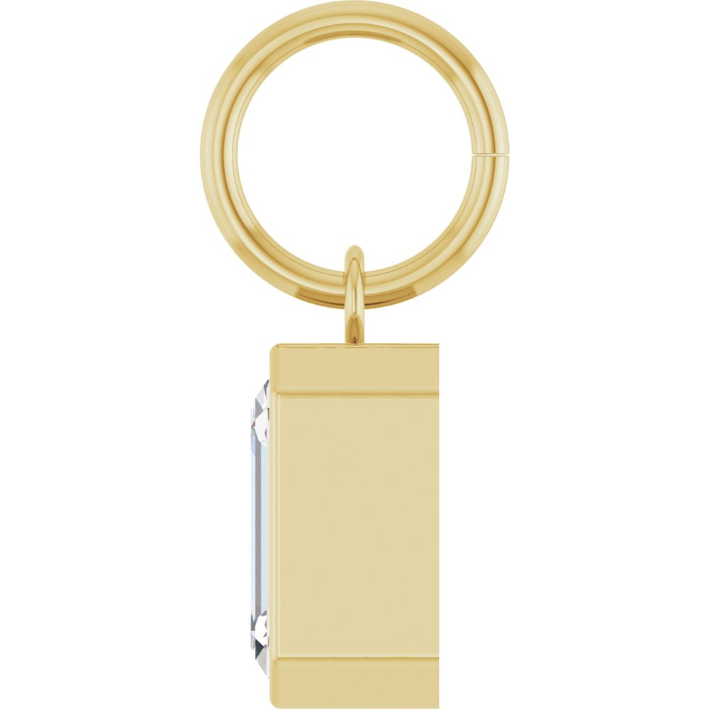 14K Yellow Gold 1 1/4 CT Lab-Grown Diamond Charm/Pendant