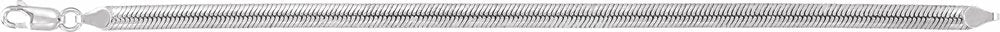 Sterling Silver 4.8 mm Oval Snake 7" Chain