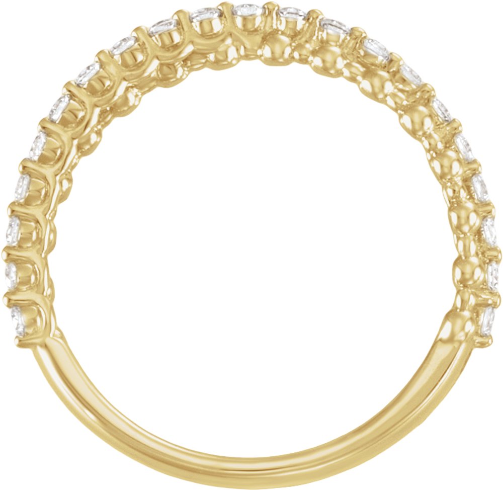 14K Yellow Gold 1/4 CTW Lab-Grown Diamond Anniversary Band