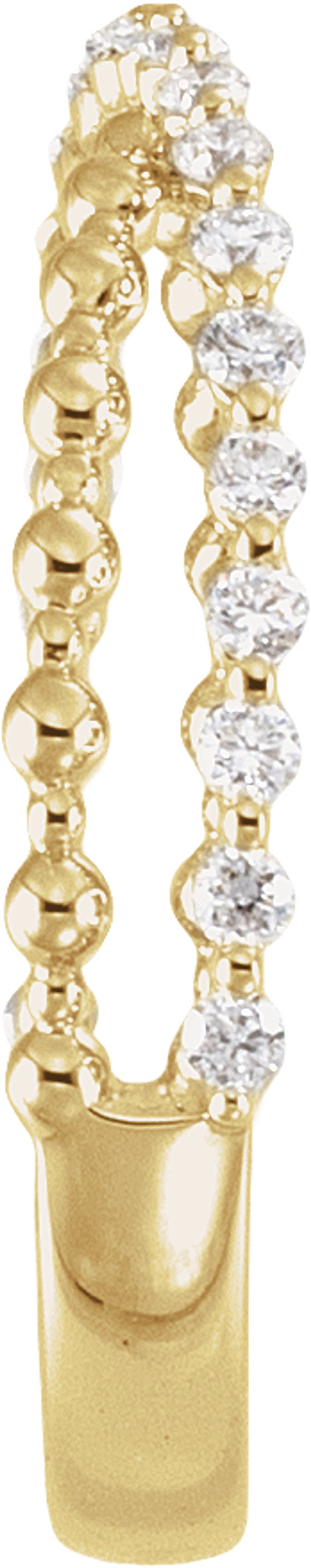14K Yellow Gold 1/4 CTW Lab-Grown Diamond Anniversary Band
