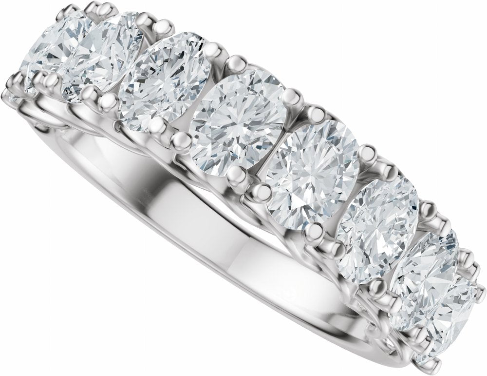 14K White Gold 2 1/3 CTW Lab-Grown Diamond Anniversary Band