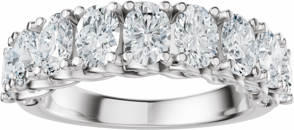 14K White Gold 2 1/3 CTW Lab-Grown Diamond Anniversary Band