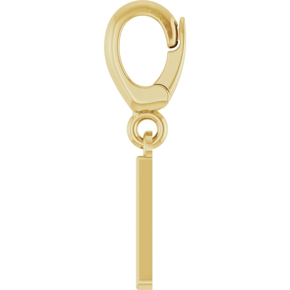 18K Yellow Gold-Plated Sterling Silver Initial A Charm/Pendant