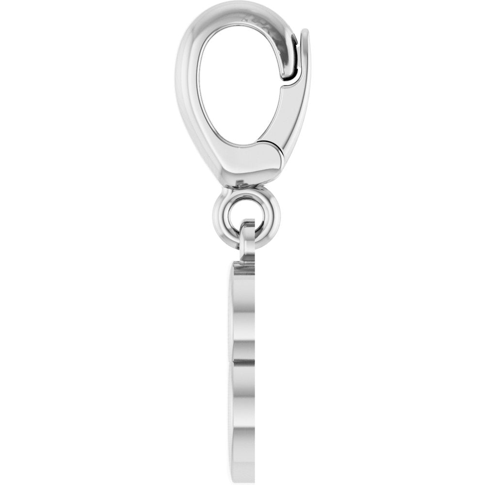 Sterling Silver Initial B Charm/Pendant