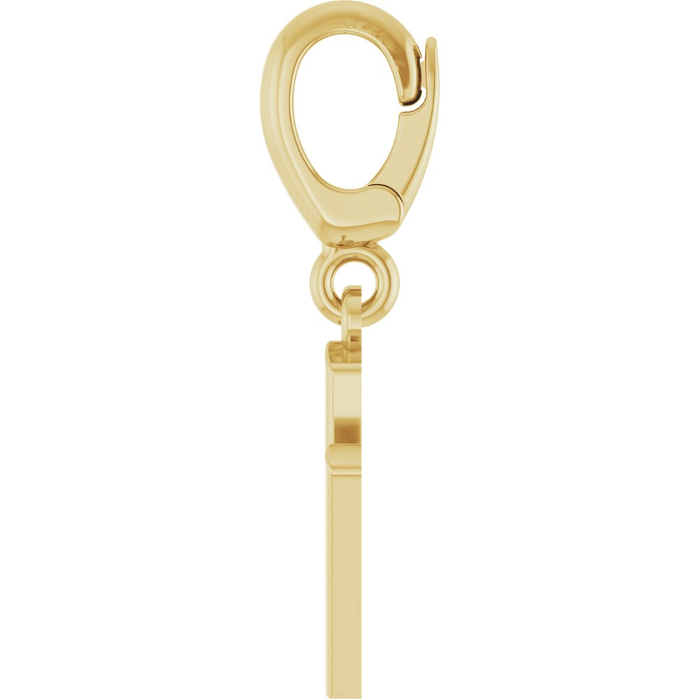 18K Yellow Gold-Plated Sterling Silver Initial N Charm/Pendant