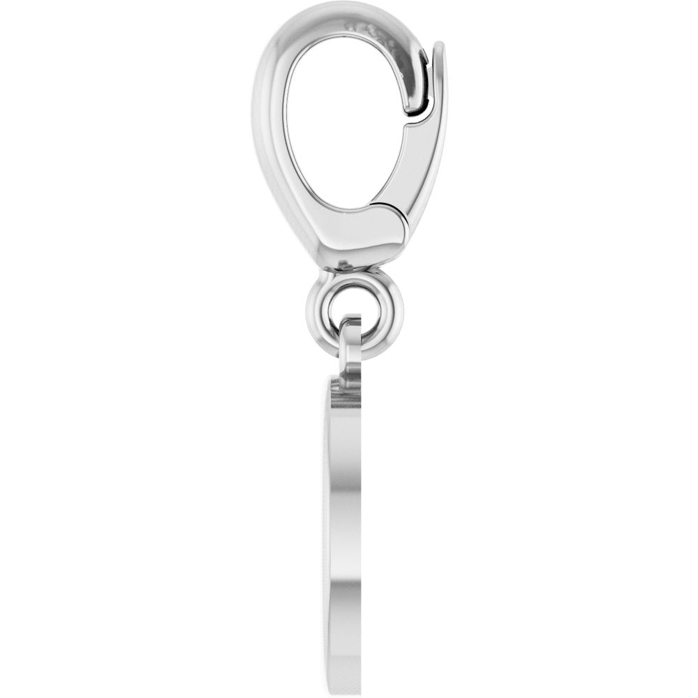 Sterling Silver Initial O Charm/Pendant