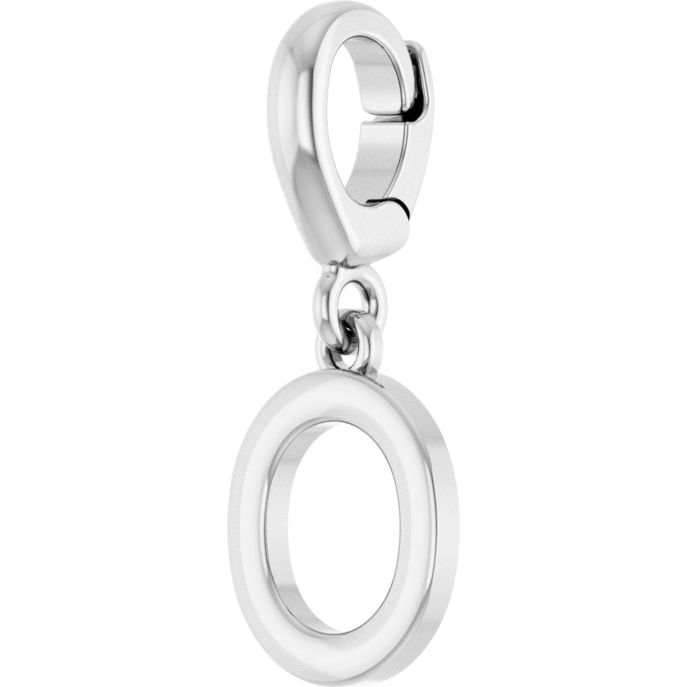 Sterling Silver Initial O Charm/Pendant