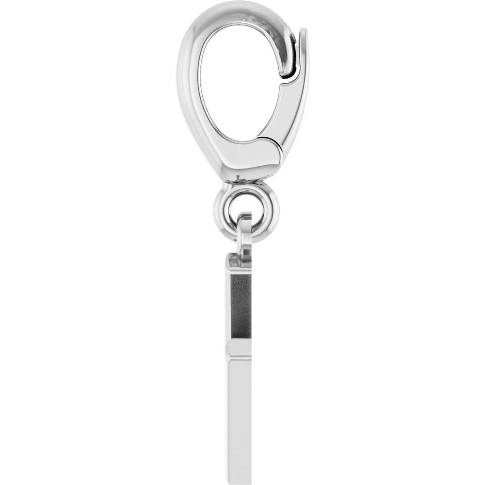 Sterling Silver Initial V Charm/Pendant