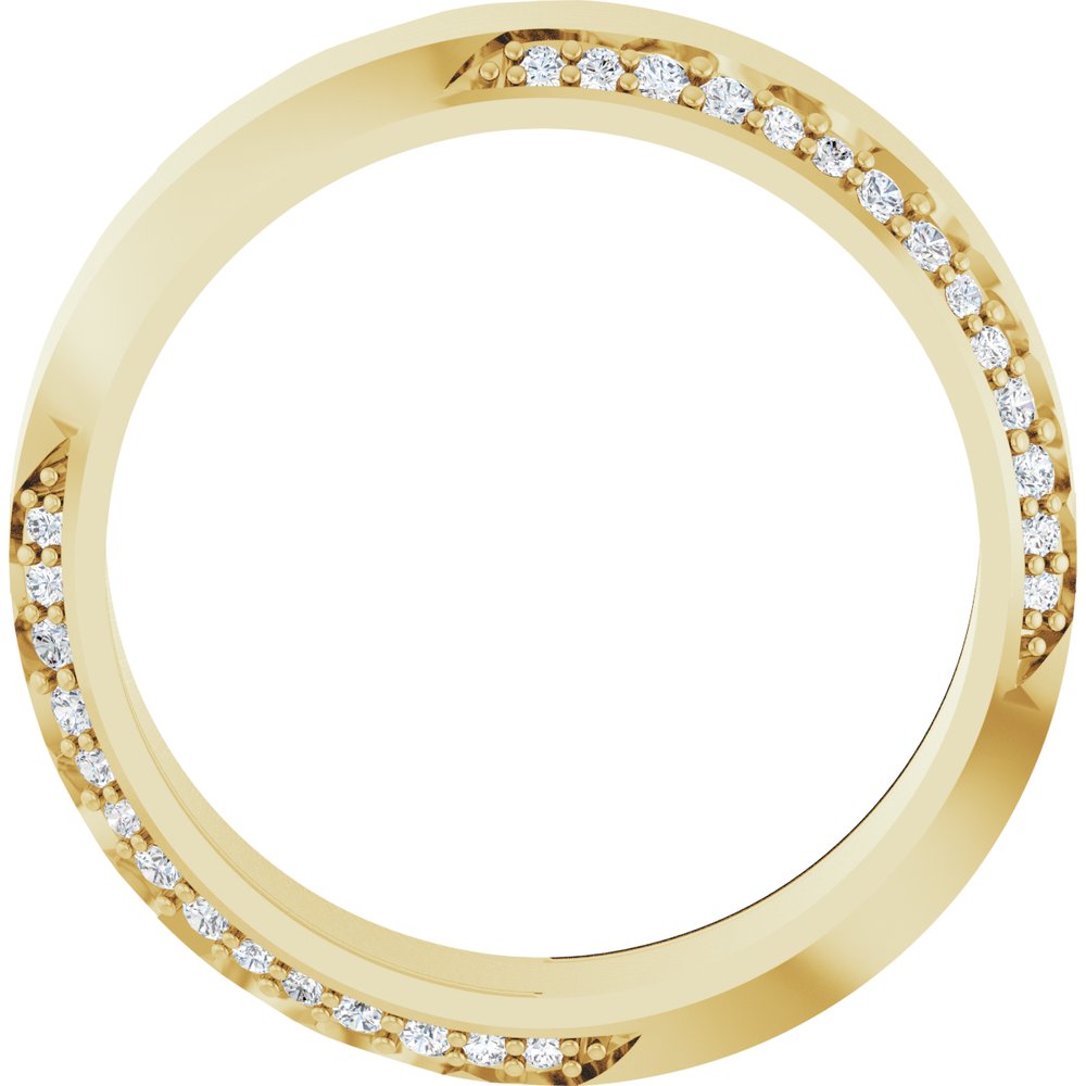 14K Yellow Gold 1/3 CTW Lab-Grown Diamond Band Size 7