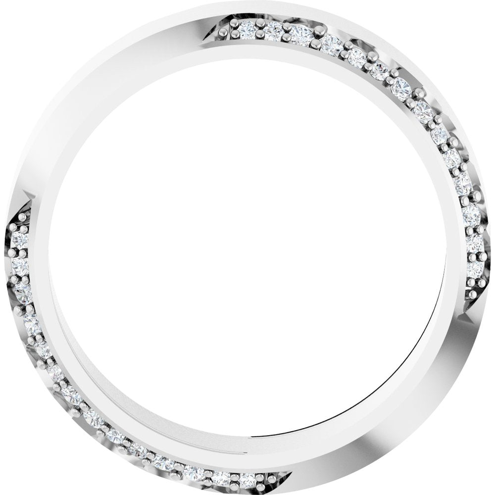 14K White Gold 1/3 CTW Lab-Grown Diamond Band Size 7