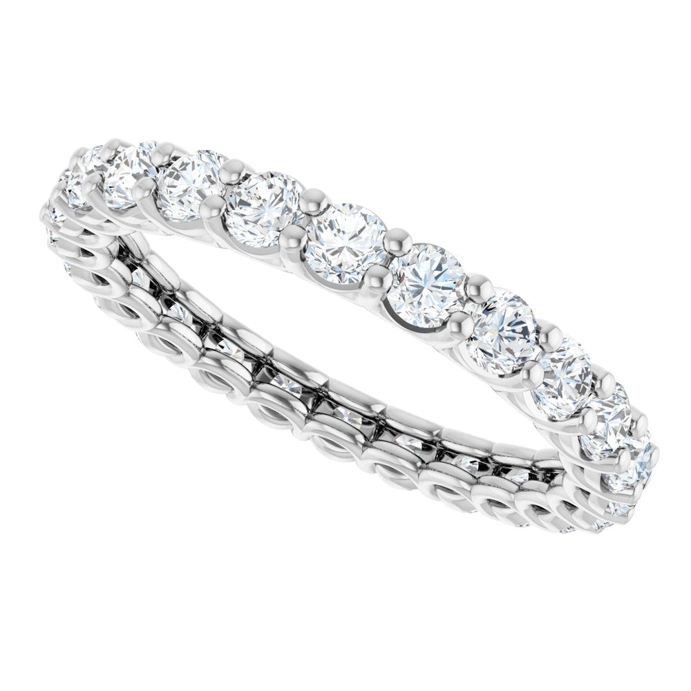 14K White Gold 1 5/8 CTW Lab-Grown Diamond Eternity Band