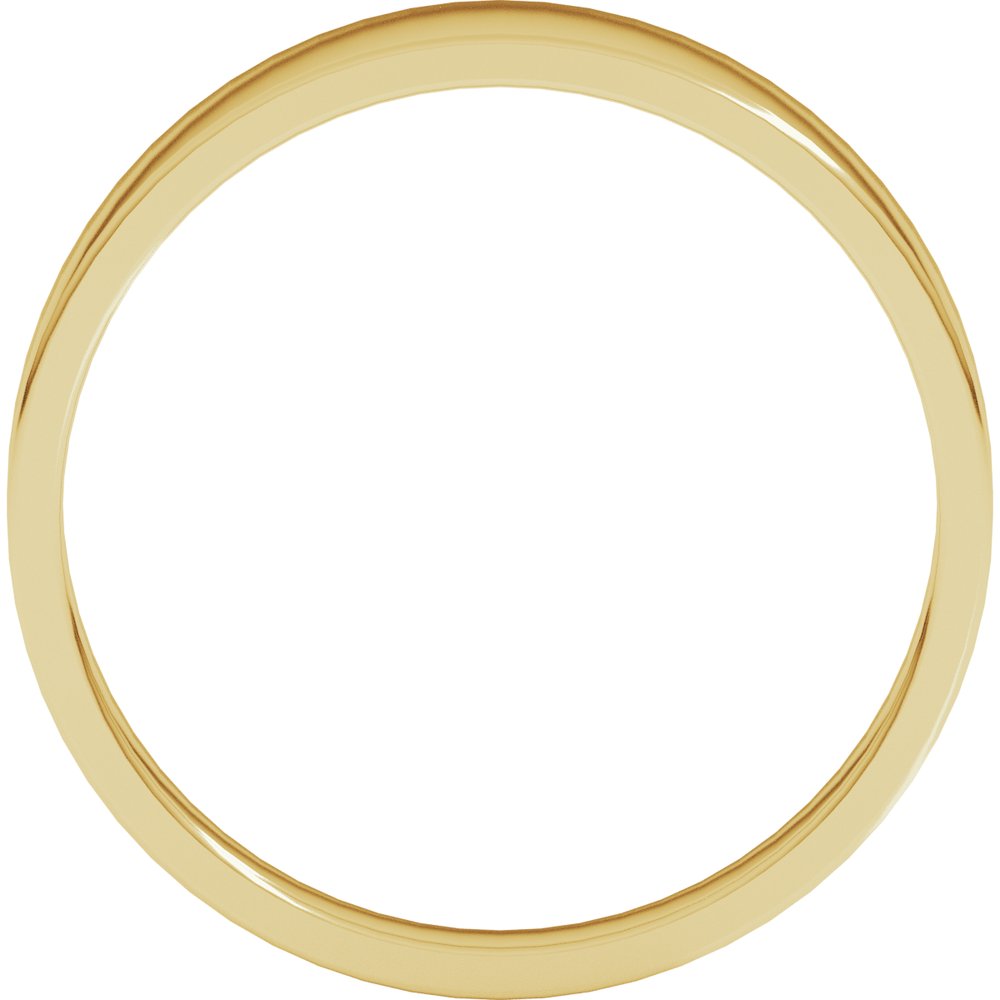 14K Yellow Gold 5 mm Lightweight Tapered Flat Band
