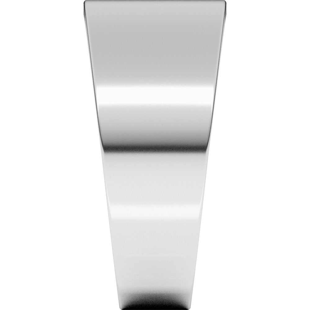 Sterling Silver 9 mm Lightweight Tapered Flat Band Size 11
