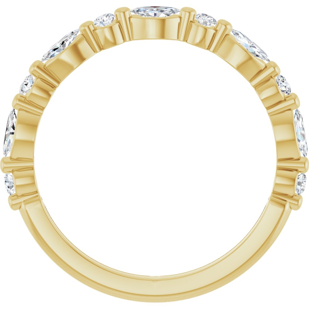 14K Yellow Gold 3/8 CTW Lab-Grown Diamond Anniversary Band