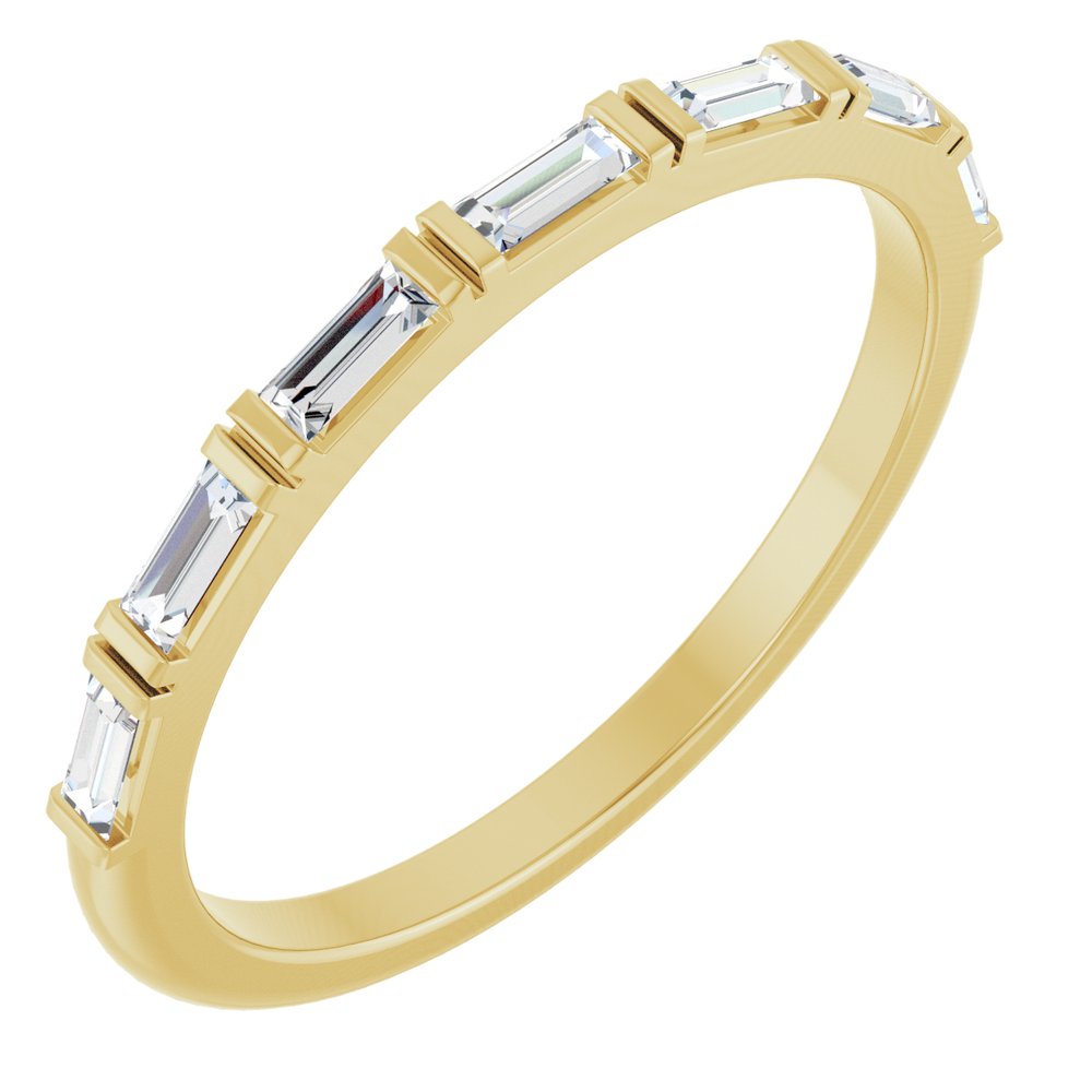 14K Yellow Gold 1/5 CTW Lab-Grown Diamond Anniversary Band