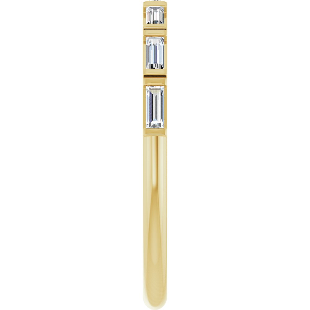 14K Yellow Gold 1/5 CTW Lab-Grown Diamond Anniversary Band