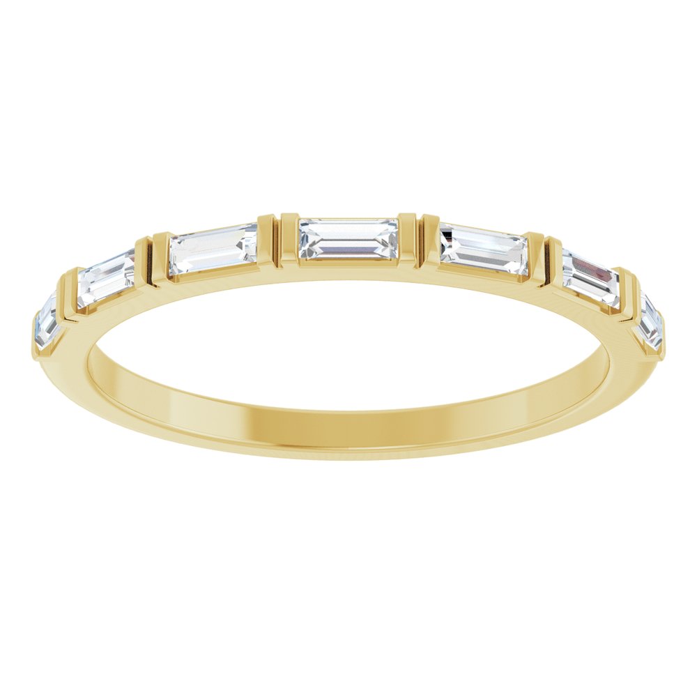 14K Yellow Gold 1/5 CTW Lab-Grown Diamond Anniversary Band