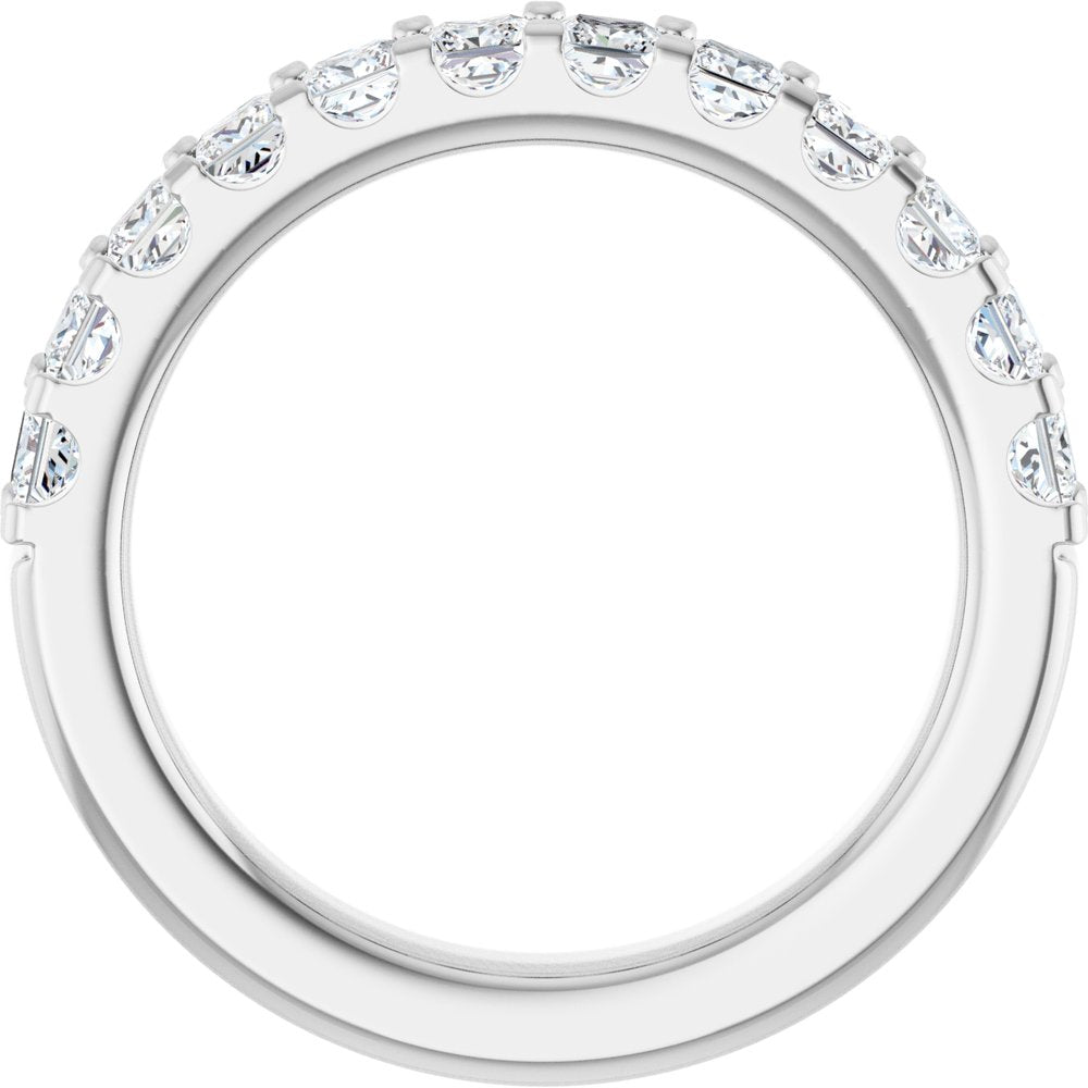 14K White Gold 1 1/8 CTW Natural Diamond Anniversary Band
