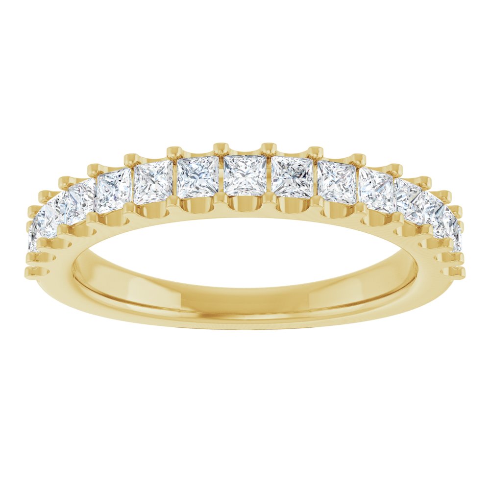 14K Yellow Gold 5/8 CTW Natural Diamond Anniversary Band
