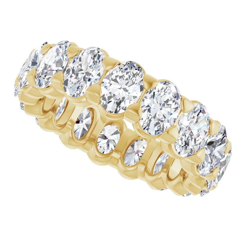 14K Yellow Gold 4 1/3 CTW Lab-Grown Diamond Eternity Band Size 5
