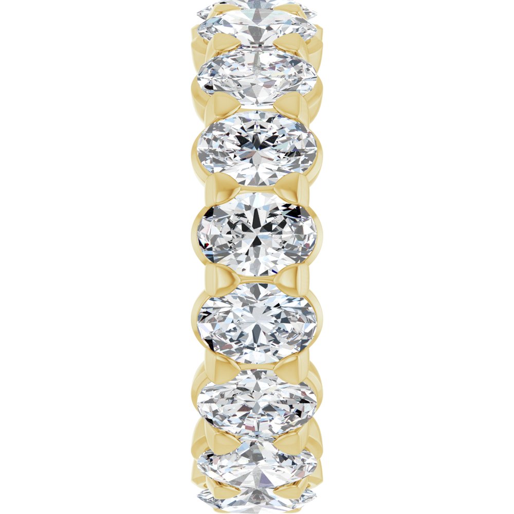 14K Yellow Gold 4 1/3 CTW Lab-Grown Diamond Eternity Band Size 5