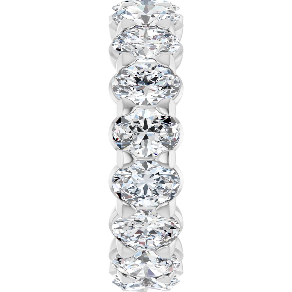 14K White Gold 4 1/3 CTW Lab-Grown Diamond Eternity Band Size 5