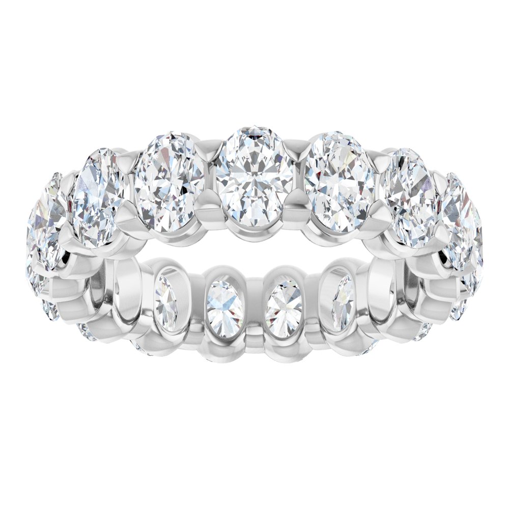 14K White Gold 4 1/2 CTW Lab-Grown Diamond Eternity Band Size 6.5