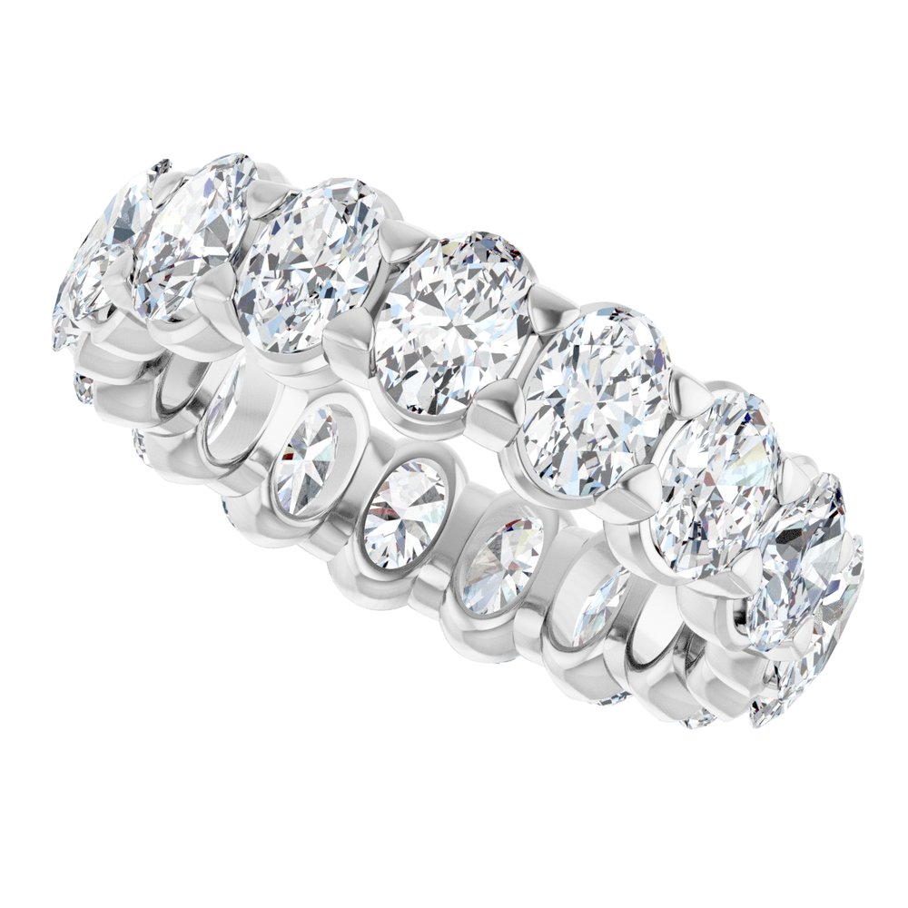 14K White Gold 4 1/2 CTW Lab-Grown Diamond Eternity Band Size 6.5