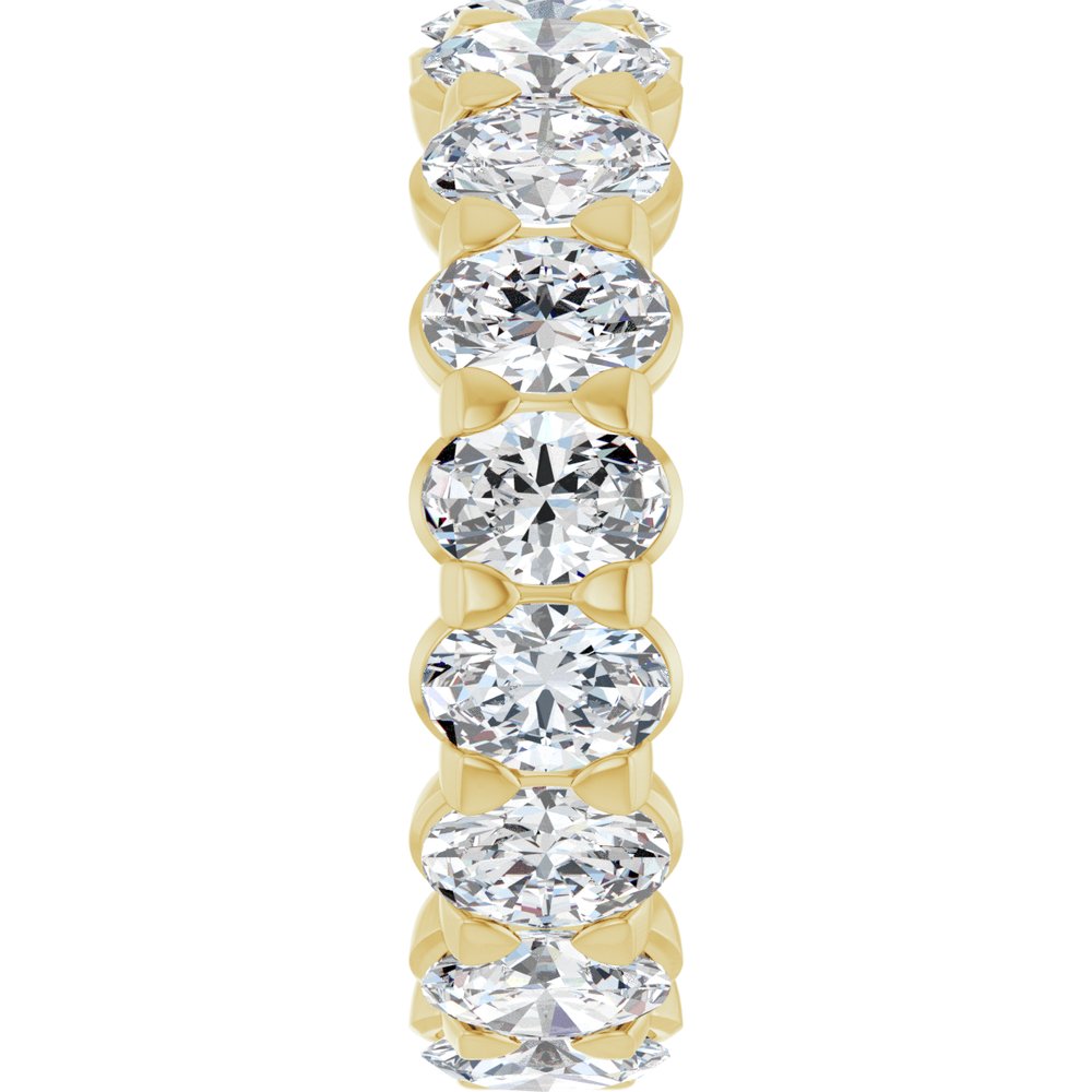 14K Yellow Gold 4 1/3 CTW Lab-Grown Diamond Eternity Band Size 6